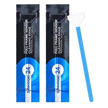 Imagem de Kit de limpeza de câmera digital SANHOOII com 20 unidades DSLR ou SLR, (sem solução de limpeza) Prancha de limpeza com sensor de armação completa seco