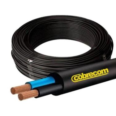 Imagem de Cabo flexível de eletrica Pp 2x1,00mm 10 Metros - cobrecom