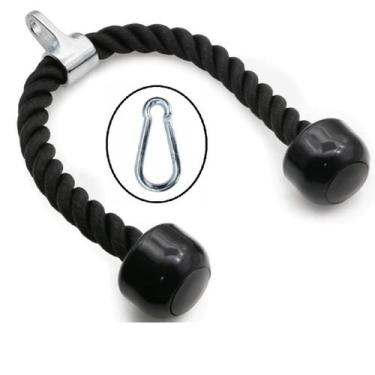 Imagem de Puxador Corda Triceps Crossover Pulley Musculação Mosquetão - OCCY
