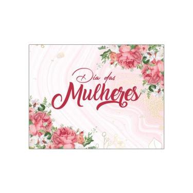 Imagem de Painel de Festa Horizontal 1,55 X 1,20 - Dia das Mulheres Floral e Dou