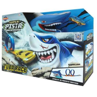 Imagem de Brinquedo Super Pista Corrida Animal Tubarão Race 43339 - Toyng