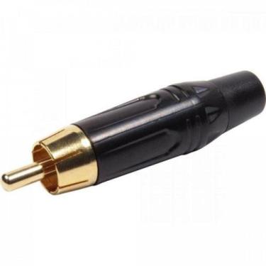 Imagem de Plug RCA Metal com Parte Inferior Preto PGRC0023 STORM - PCT / 10