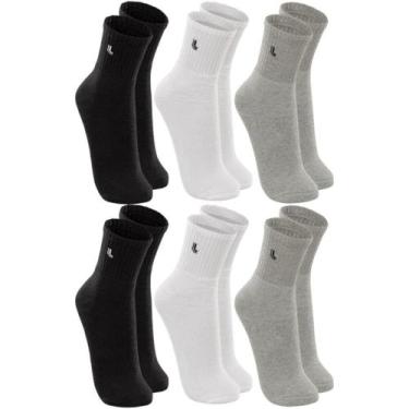 Imagem de Meia Lupo Sport Cano Médio 3245 C/6, Sortido, 37-40