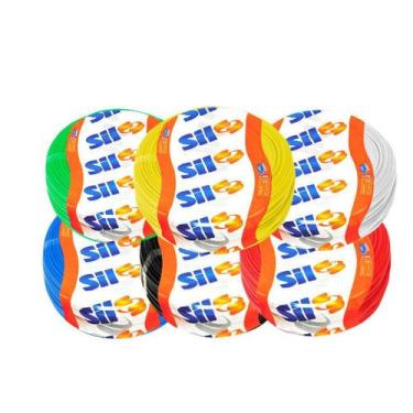 Imagem de Cabo Fio Flexível Sil Cores - 6mm / 50 Metros, Verde