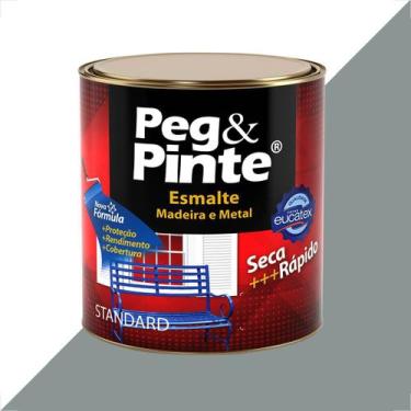 Imagem de Tinta esmalte sintetico eucatex 900ml cinza medio brilhante peg pinte