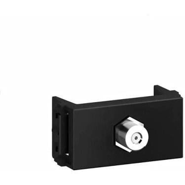 Imagem de  refinatto tomada antena de tv 75ohms preto  - weg