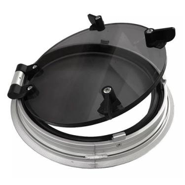 Imagem de Vigia Para Barco Com 29 cm de Diâmetro Em Alumínio - MARINE