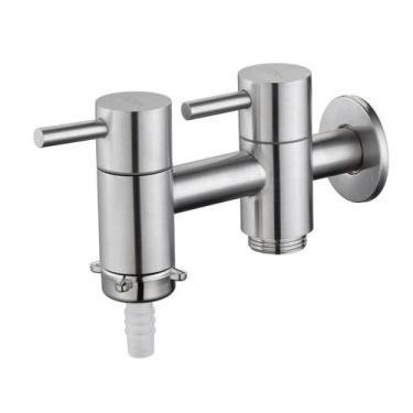 Imagem de Torneira Inox Tanque c/ saída p/ Máq. de Lavar Link NOX12 Doan