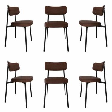 Imagem de Cadeira Fixa com 4 Pés 50 X 44,7 X 83,8 Cm com 6 Unidades Alloa - Meta
