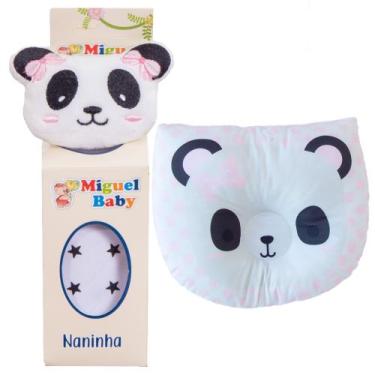 Imagem de Kit Travesseiro Apoio de Cabeça Bebe Infantil + Naninha Prendedor de C
