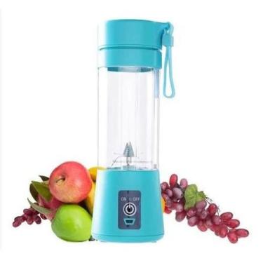 Imagem de Liquidificador Portátil 390Ml Usb Para Shake Vitaminas Azul - Bc Bora 