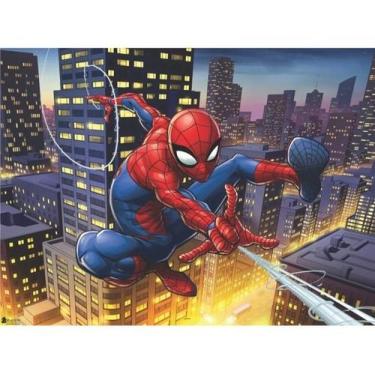 Imagem de Painel Festa Infantil em TNT do Homem Aranha Para Aniversário - Piffer