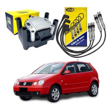 Imagem de Bobina Ignição Cabo Vela Volkswagen Polo 1.6 2002 A 2007 - Magneti Mar