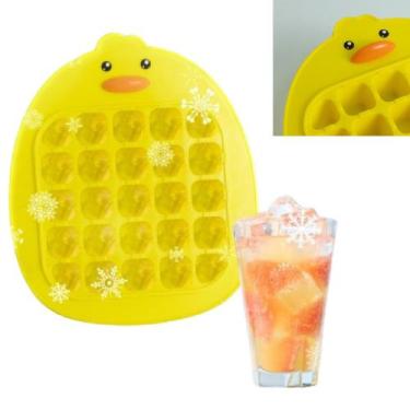 Imagem de Forma Para Gelo Molde Pato Em Plástico Infantil Geladeira - Top