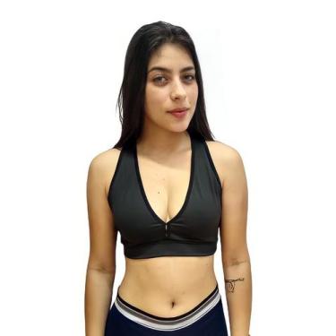 Imagem de Top nadador sem bojo feminino TB moda fitness academia e ginástica, Pr