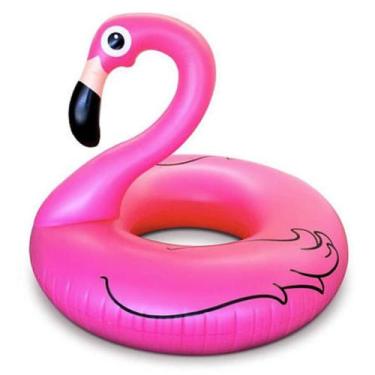Imagem de Boia inflável infantil Flamingo crianças juvenil piscina - carinho de 