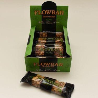 Imagem de Barra De Castanhas Vegana Granola Sem Glúten 30g Com 12 Unid - Flowbar