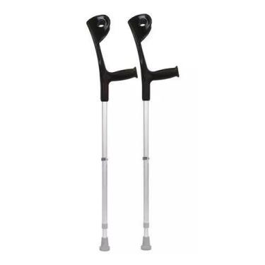 Imagem de Muleta canadense regulável 110kg - preto O PAR - Sequencial