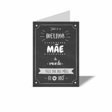 Imagem de Cartão Dia das Mães - Artegrafix, melhor mãe preto