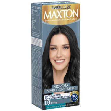 Imagem de Tintura de cabelo maxton (1 unidade - cor a excolher), 1.0 Preto