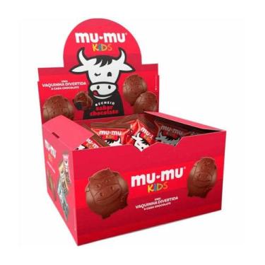 Imagem de Caixa de Mini Barra de Chocolate Neugebauer Mu-Mu Kids Sabor Morango c