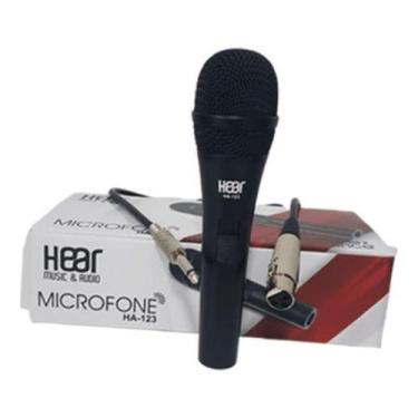 Imagem de Microfone Profissional De Metal Com Fio 3 Metros Hear Ha123