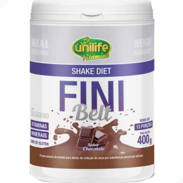Imagem de Shake Diet com Colágeno Fini Belt Unilife 400g Chocolate - unilife vit