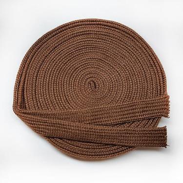 Imagem de Espada Sageo Sageo Coffee-Synthetic Silk and Cotton para Samurai Japonês wakizashi Tanto Katana Espada (Café - Seda Sintética e Algodão)