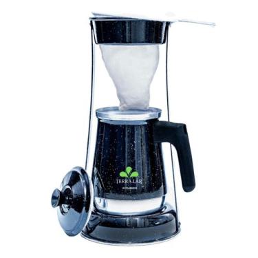 Imagem de Bule Coador De Café Chá Suporte Retro Mancebo Em Alumínio - TERRA LAR,