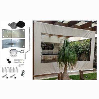 Imagem de Toldo Cortina Retrátil completo Medidas: 2,60m x 2,60m Alta Resistênci