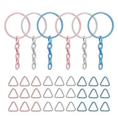 Imagem de Argolas Reforçadas 23mm Coloridas Chá De Bebê Com 100 Unidades Cada - 