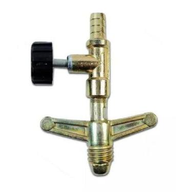 Imagem de Regulador Registro De Gás Alta Pressão Rosca Grossa X 5/16 - WOLFER