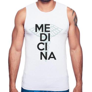 Imagem de Regata Medicina Estudante - Foca na Moda, Branco, GGG