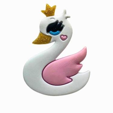 Imagem de Kit 50 Peças aplique Emborrachado Cisne Branco - RAE