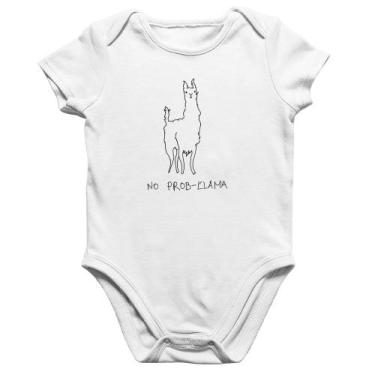 Imagem de Body Bebê Algodão No Prob-llama - Foca na Moda, Branco, G