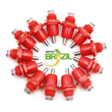 Imagem de Kit 100 Unidades Bebedouros Automáticos Tipo Niple Para Aves - Autopec