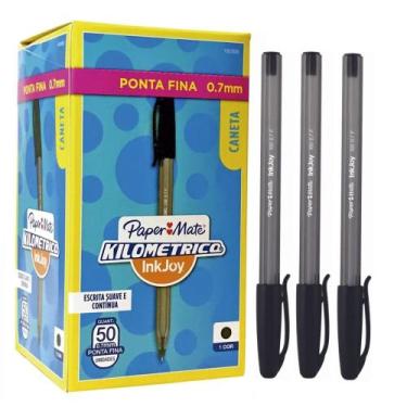 Imagem de Caneta Esferográfica Paper Mate Kilometrica 0.7mm Preta C/50