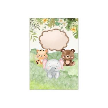 Imagem de Painel De Festa Vertical 1,50 x 2,20 - Safari Animais Verde 085 - Via 