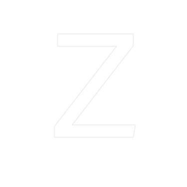 Imagem de Transfer - Letra Z - Branco - 1 unidade - Rizzo