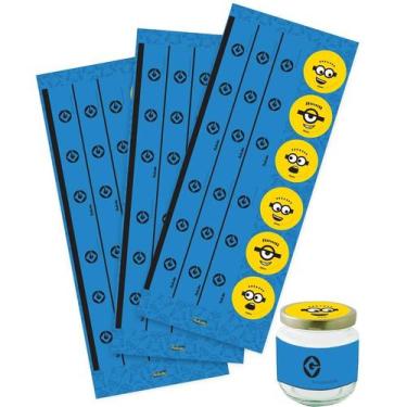 Imagem de Adesivo para Lembrancinhas Festa Minions - 36 unidades - Festcolor - R