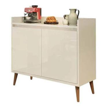 Imagem de Buffet delux delta classico glos 2 portas off white - Village Móveis