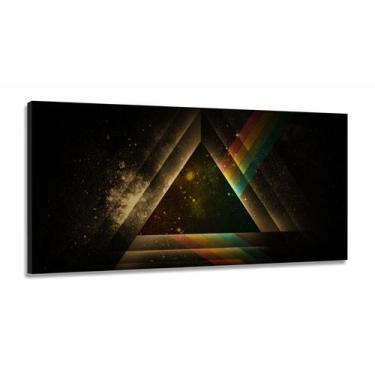 Imagem de Quadro Decorativo Banda Pink Floyd color 130x60 em Tecido Canvas - Wal