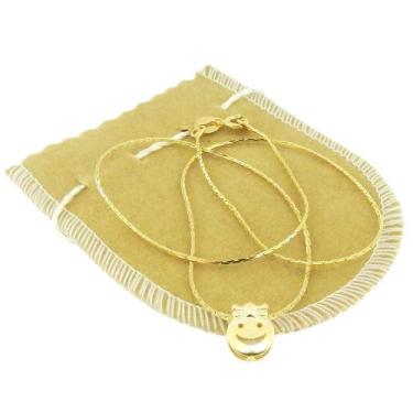 Imagem de Corrente Feminina 40Cm + Menina Folheada Ouro Cr534 - Wnbijouterias