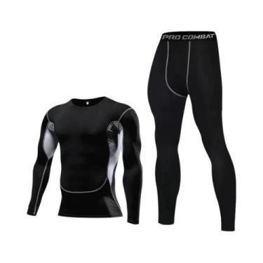 Imagem de Roupa Íntima Térmica Masculina para Inverno - Conjunto de Camiseta e L