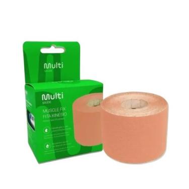 Imagem de Fita Kinésio Muscle Fix 50 X 5000 Bege  Multilaser - Multi Saúde
