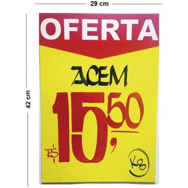 Imagem de Cartaz Para Marcacao Oferta Amarelo A3 250G 29X42cm - Radex