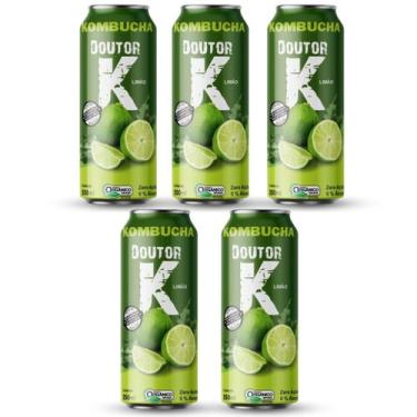 Imagem de Kit 5x Kombucha Orgânica Sabor Limão 350ml DRK - Doutor K