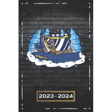 Imagem de 2023-2024: Softcover | A5 (6x9) | One Week on a Double Page | From Monday to Sunday | Weekly Planner, Diary | Snowmobile Winter Motive | qb1