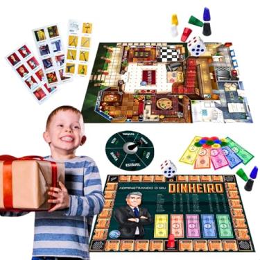 Imagem de Kit jogos infantis administrando o seu dinheiro educativos pedagógico + jogo suspeito resolva todos os mistérios suspense presente infantil menino menina natal dia das crianças 5 anos