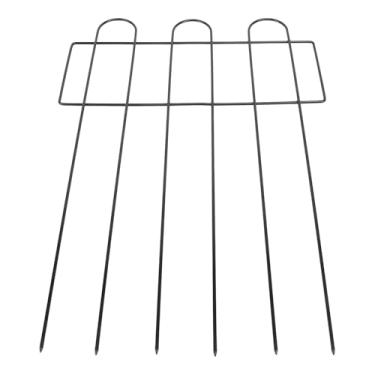 Imagem de Cerca Decorativa de Jardim, Cerca de Borda de Fio de Metal de Ferro Resistente, Cerca de Barreira de Animais Sem Escavação para Quintal de Pátio Externo, Decoração de Jardim,